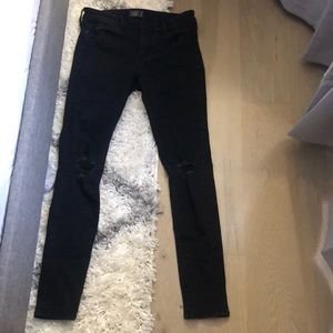 Abercrombie Black High-Rise Skinny Jeans